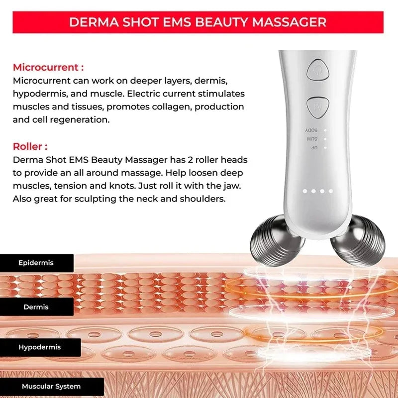 Vilnason Micro-Current Facial Roller &ndash; Skin Firming