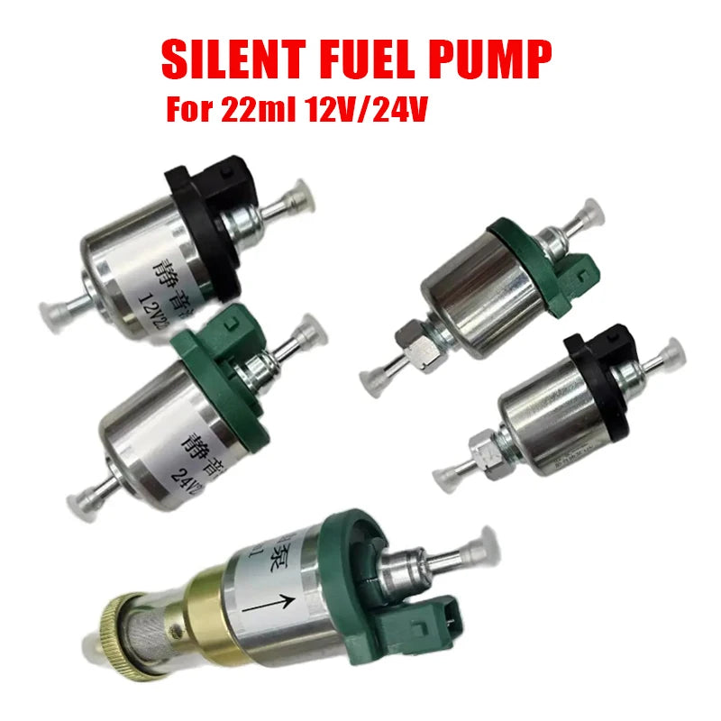 Val 12V 24V Bil Tyst Bränslepump för 22ml Luftvärmare