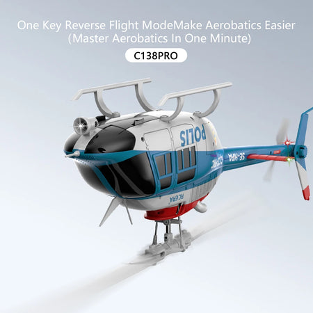 C138 PRO 6CH RC Helicopter &ndash; Gyro Stabilized Flight