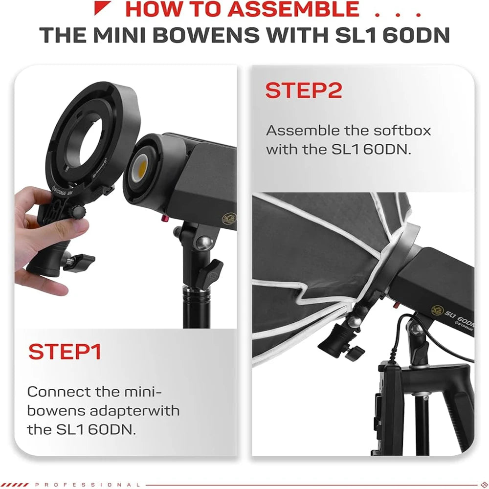 IFOOTAGE Mini Bowens Adapter &ndash; Ultra-Lightweight Aluminum