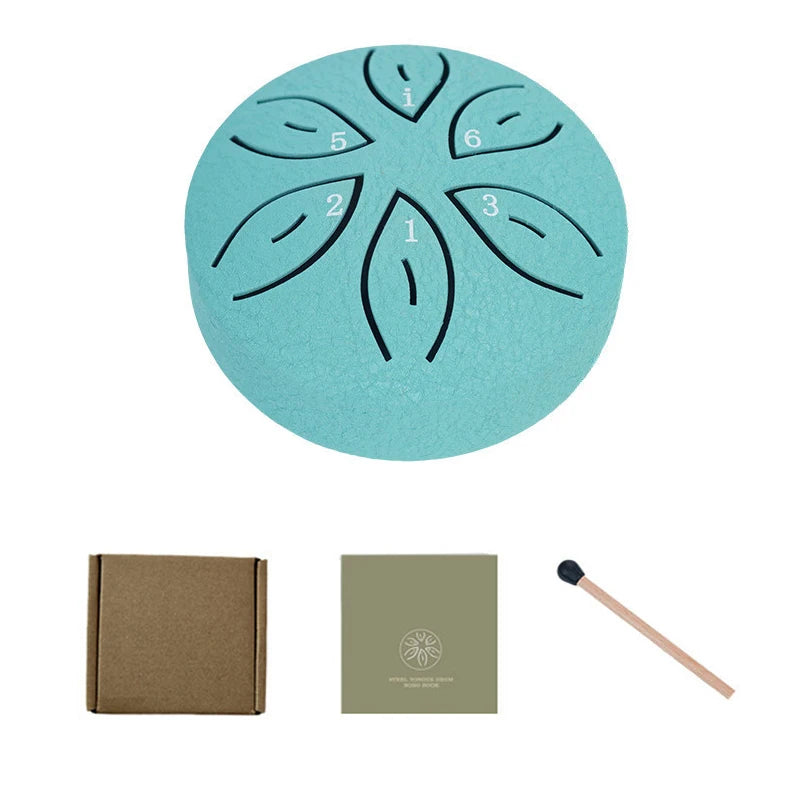 3 Inch 6 Steel Tongue Drum &ndash; Waterproof Outdoor Instrument Lake green
