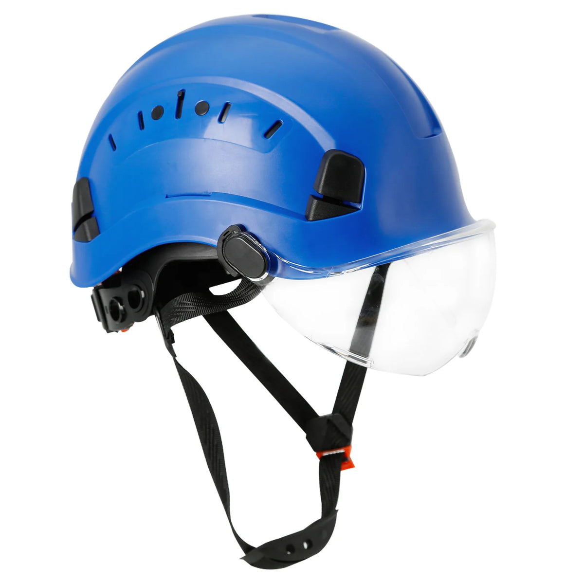 SF06 Safety Helmet &ndash; Lightweight ABS for Outdoor Use Blue Clear Lens