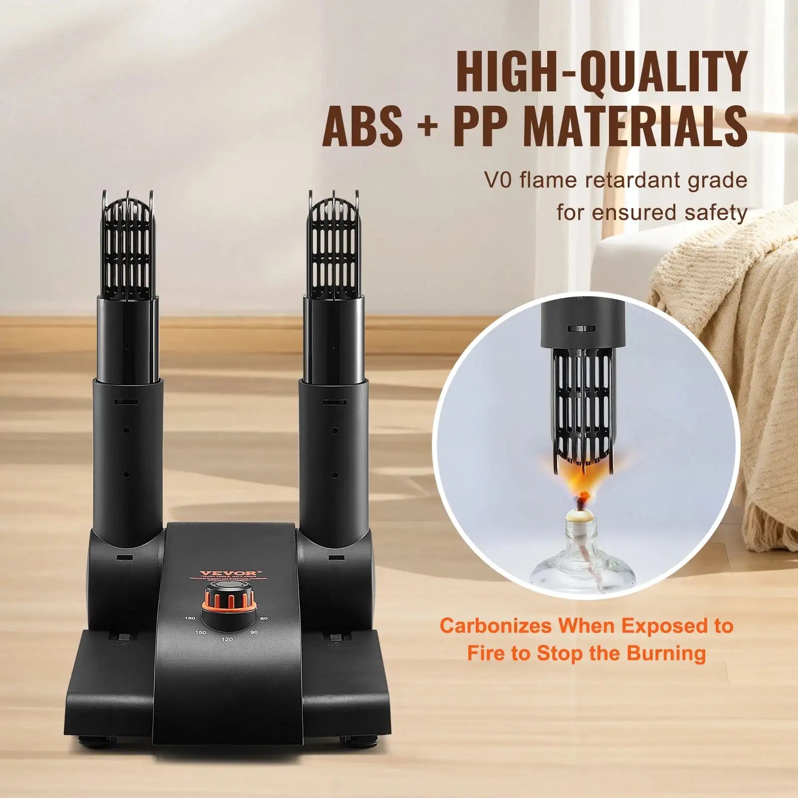 Foldable Shoe Dryer 2 Or 4 Tubes With Timer Blower