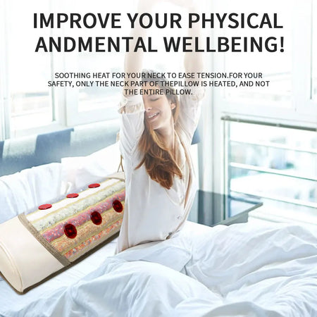 Far Infrared Heated Bolster Pillow &ndash; Photon Light Therapy