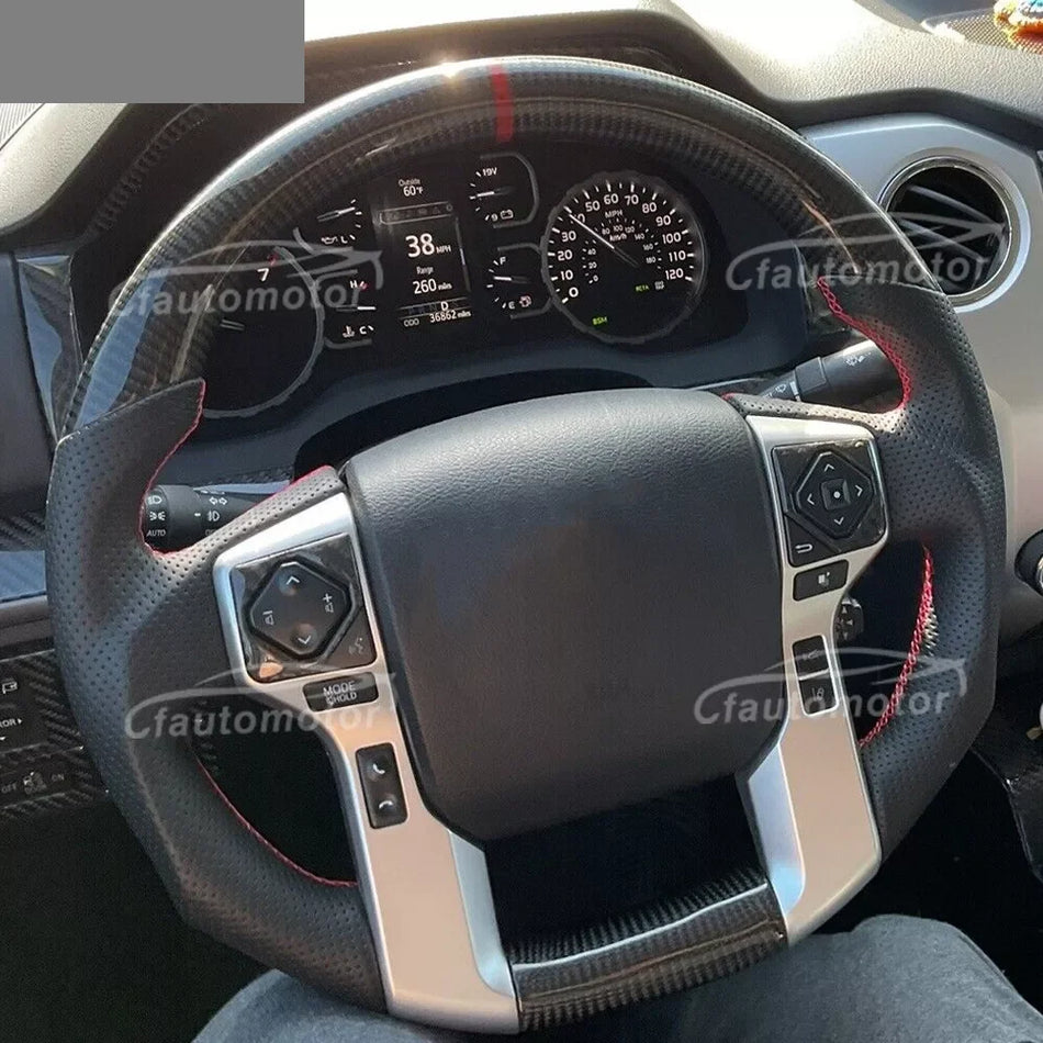 Τιμόνι Toyota Prado 4Runner από ανθρακονήματα, τρυπητό δέρμα