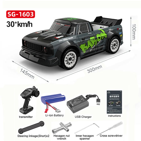 1:16 SG1603 RC Car 4WD &ndash; High Speed 30 KMH With ESP LED SG1603