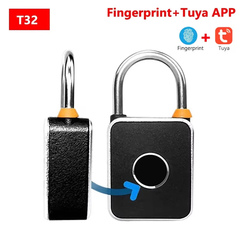 Luxuglow 3 In 1 Tuya Smart Padlock &ndash; Biometric Unlock Fingerprint and Tuya