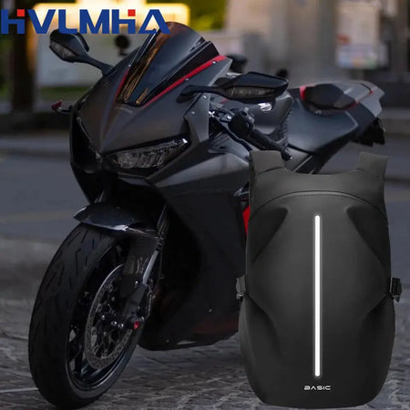 Riding Backpack Motorcycle Helmet Backpack Female Motorcycle Rider Waterproof Travel Bag Men's Large Capacity by InterCyprus Trading Ltd