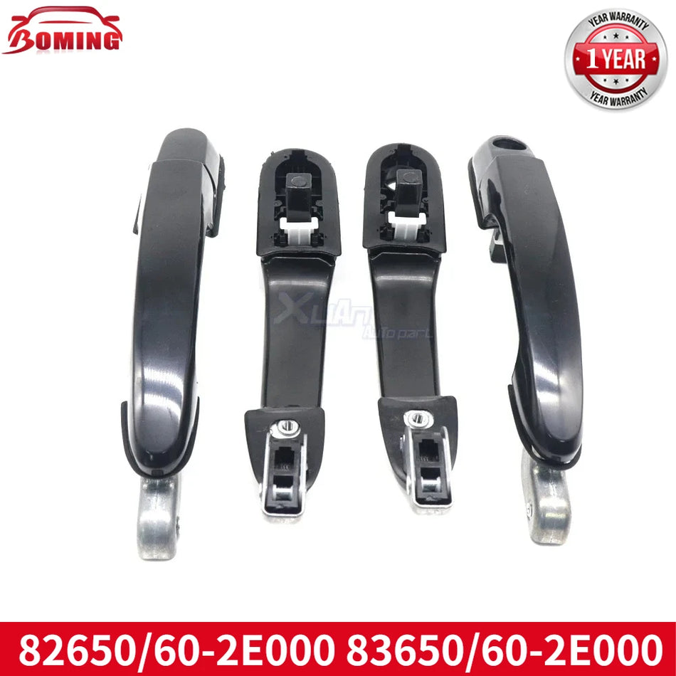 Exterior Door Handles Black for Hyundai Tucson 2005-2009