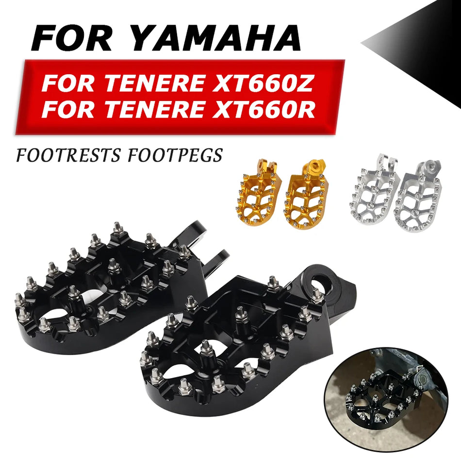 Yamaha XT 660Z 660R Foot Pegs Aluminum Alloy with Spikes