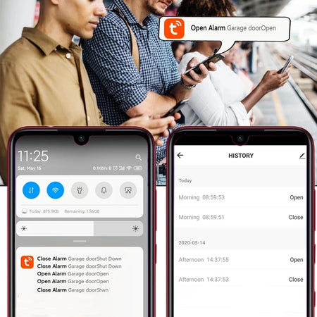 Tuya Smart Garage Door Opener with WiFi &amp; Voice Control