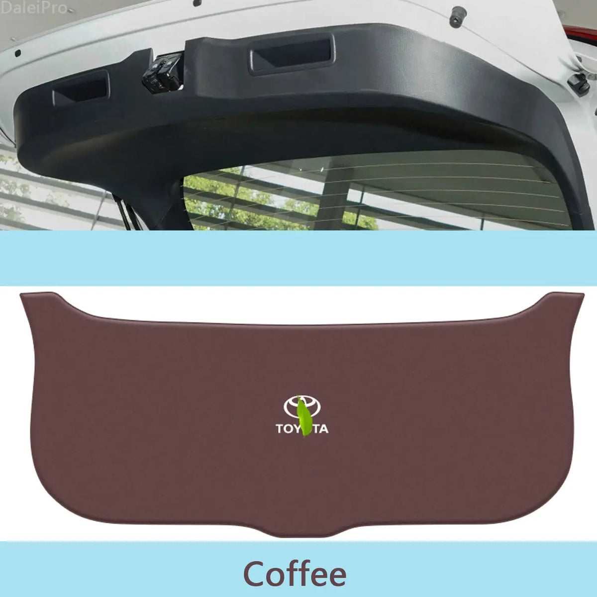 Leather Rear Trunk Anti Kick Mat For Toyota Venza 2022 2024 Coffee