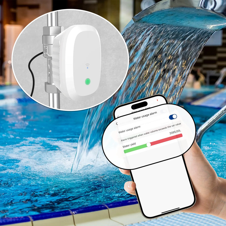 Viedais WiFi ūdens vārsts laistīšanai, 3/4 līdz 1 collai, Alexa un Google Assistant