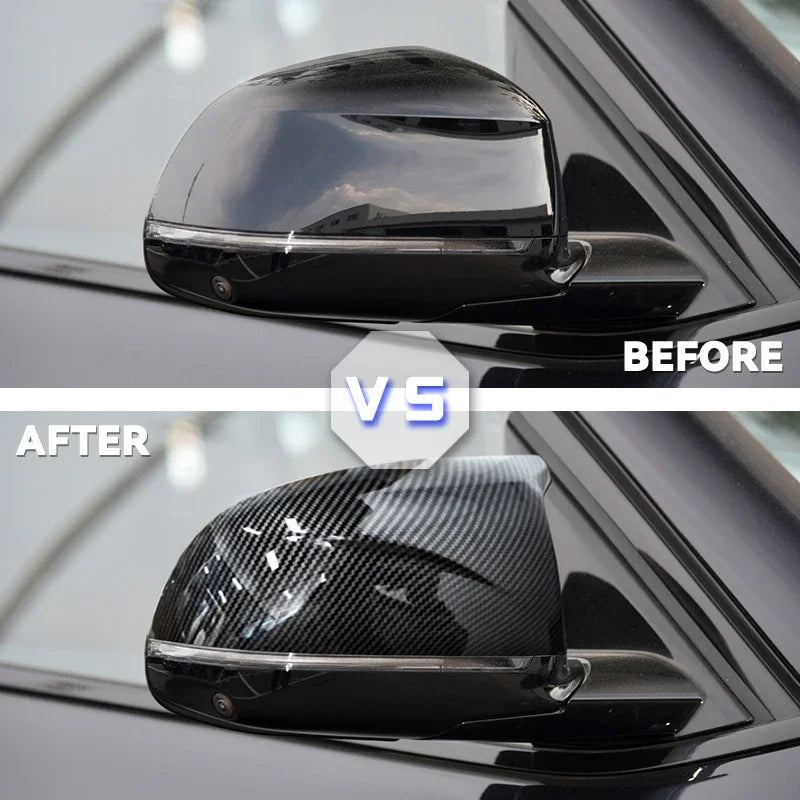Car Rearview Side Mirror Cover Wing Cap Exterior Trim For BMW X3 G01 X4 G02 X5 G05 X6 G06 X7 G07 2018 - 2020 Replacement by InterCyprus Trading Ltd