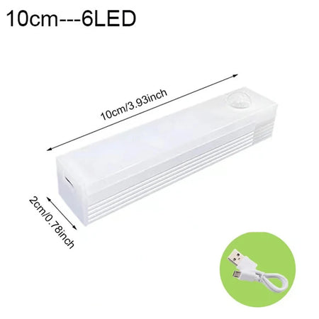 Night Lights Wireless LED Motion Sensor Lamp &ndash; Convenient and Energy-Efficient Lighting 10cm-6LED / Warm light