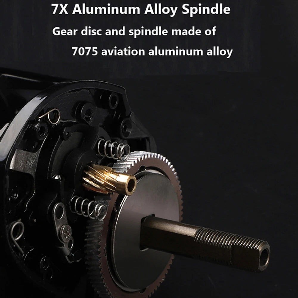 Taigek Real 8+1 Bearings 7.2:1 Gear Ratio Baitcasting Reel - Lightweight Carbon Fiber Fishing Reel