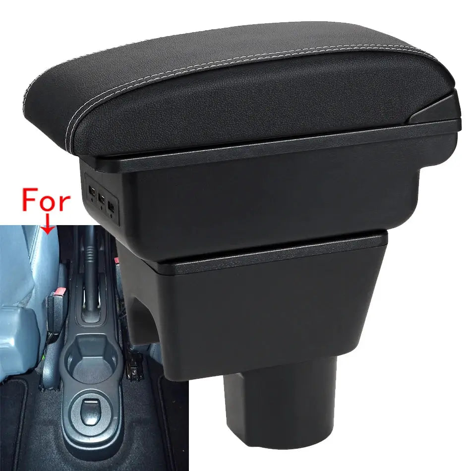 Caja de Descanso para el Brazo de Consola Central con Cubierta de Cuero para Renault Duster Terrano