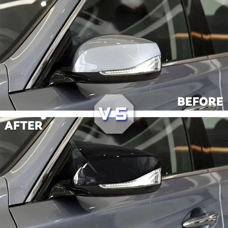 For Infiniti Q50 Q60 QX30 Q70 All Models 2014-2021 2Pcs Car Side Rearview Mirror Cover Cap Glossy Black Carbon fiber Style by InterCyprus Trading Ltd
