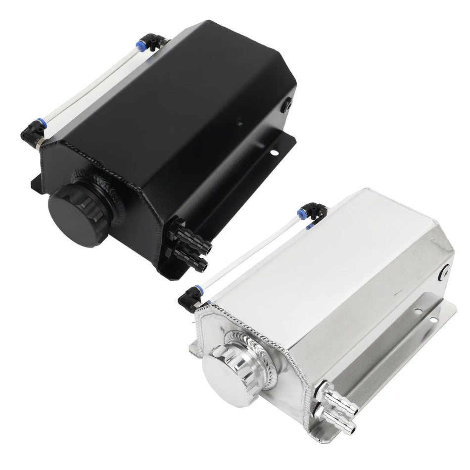 Aluminium Alloy 2L Coolant Overflow Tank for Most Cars, Radiator Reservoir