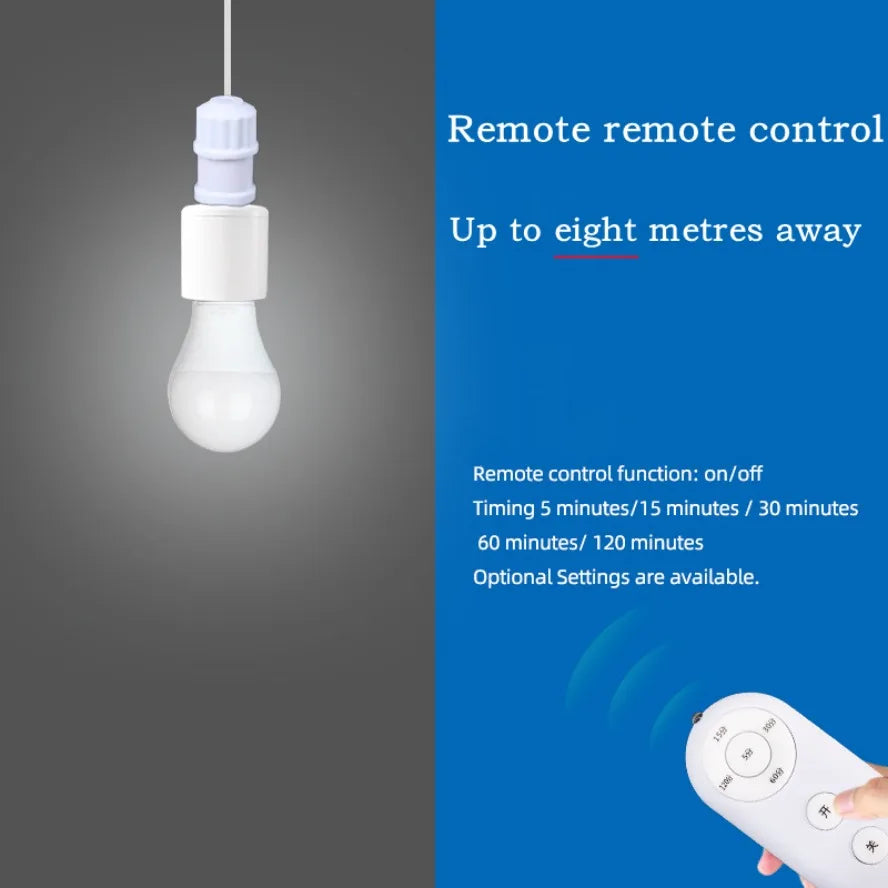 E27 60W Wireless Remote Control Smart Timer Switch &ndash; Effortless Lighting Control