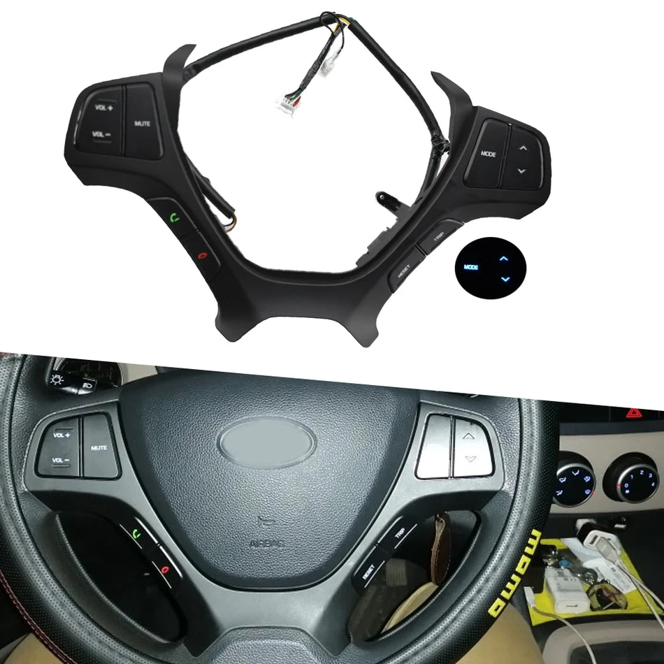 ABS-Lenkrad-Audio-Steuerungsschalter für Hyundai i10 2014-2017