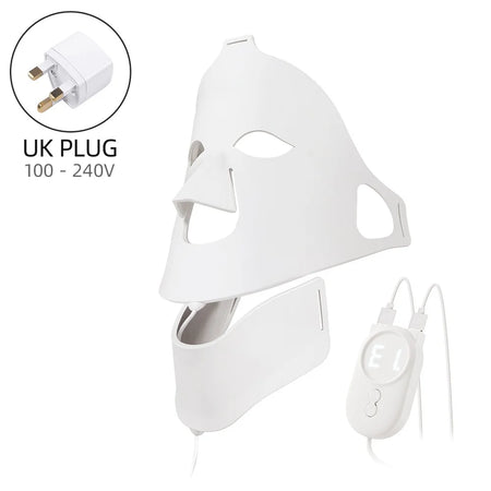 Foreverlily Face Neck Silicone LED Mask &ndash; 7 Colors Photon Red Light Therapy UK PLUG (220-240V)
