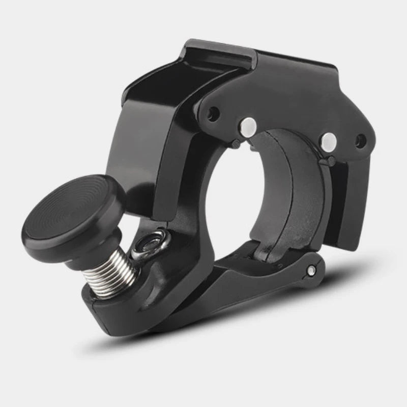 Compact Stainless Steel Bicycle Bell - 5 Vibrant Colours Available P1-Black