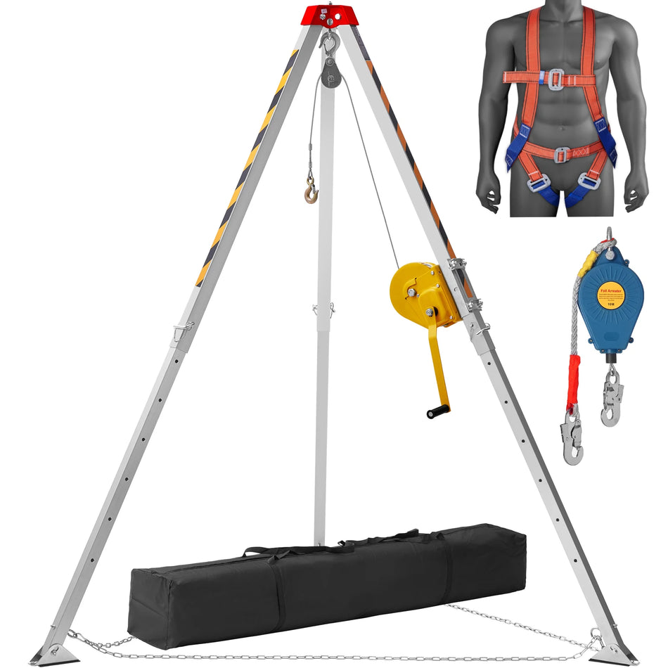 SucceBuy Confined Space Tripod Kit &ndash; 1800/2600 Lbs Capacity