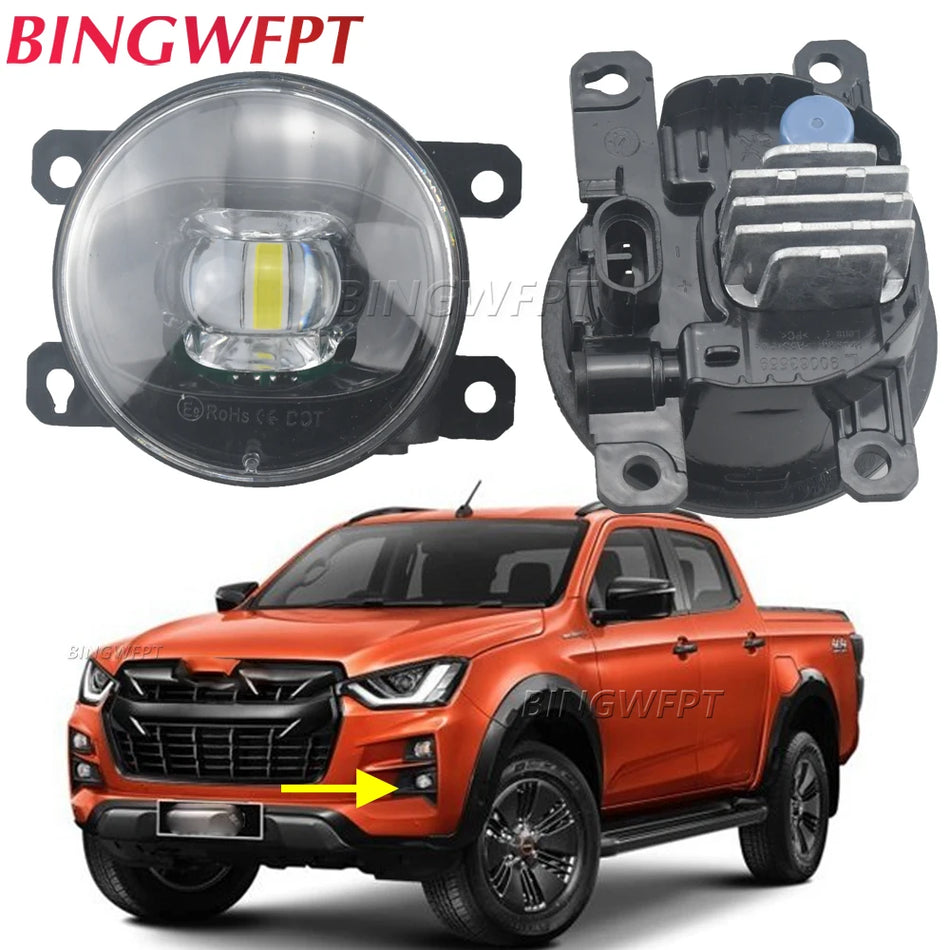 LED galvas lampa dienasgaismas DRL Halo 12V H11 Isuzu D-MAX.