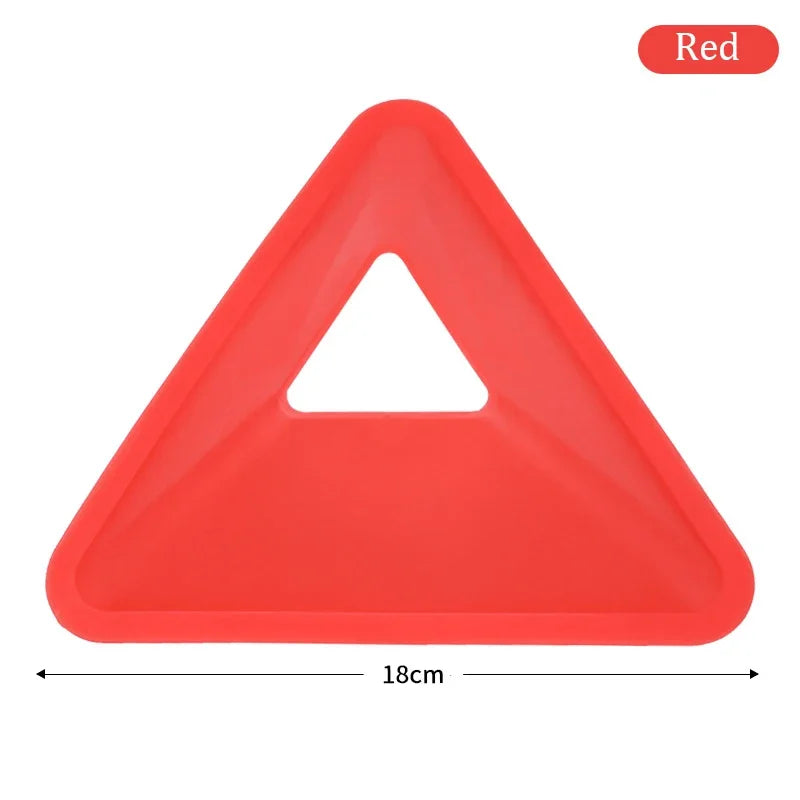 10PCS Triangular Football Training Cones - Agility Markers for Soccer Practice Red 10PCS