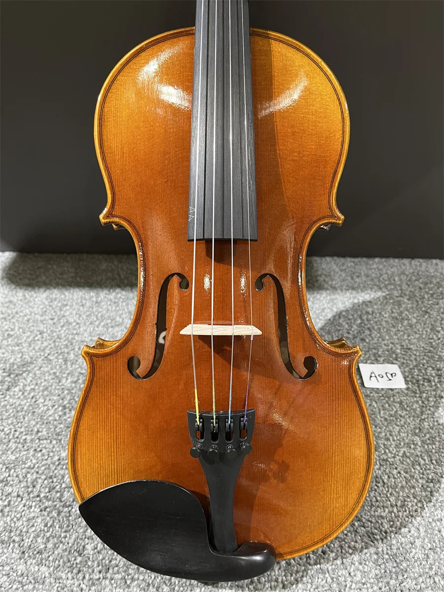 🟠 ACTUAL  PHOTO Great Workmanship Oil Varnish 4/4 Violin Cкрипка 4/4 كمان 바이올린 Hand Made Musical Instrument w/ Case 4/4 050