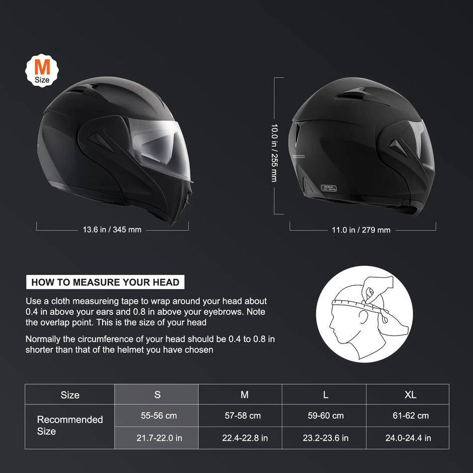 ECE schválená prilba na motocykel s vymeniteľnými šošovkami