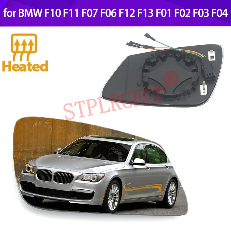 Heated Wing Mirror Glass For BMW F10 F11 F07 F06 F12 F13