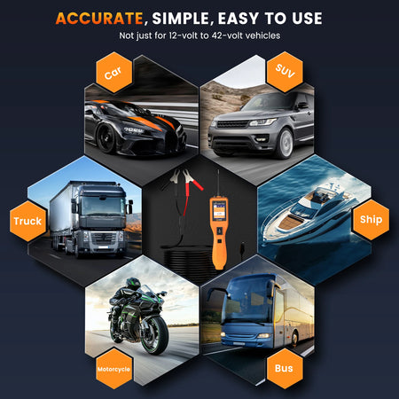 KZYEE KM05 &ndash; 12V/24V Automotive Circuit Diagnostic Tool