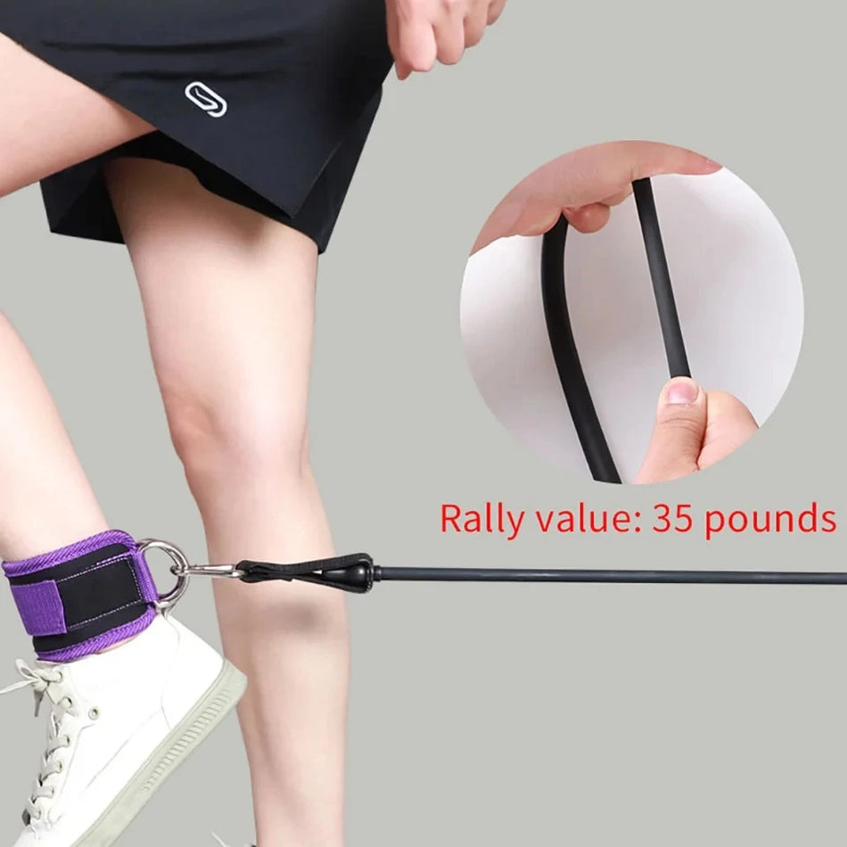 TPE Resistance Bands Ankle Straps With D-Ring, Leg Cuffs За Фитнес