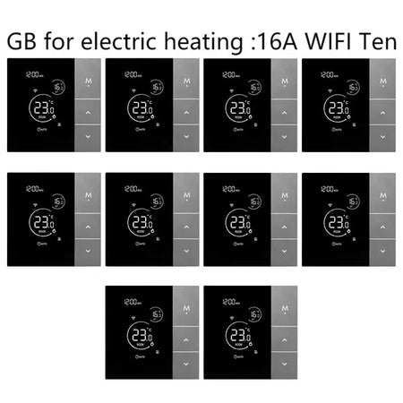 YJ508 Smart WiFi Touchscreen Thermostat with Voice Control 508 GB 16A WIFI Ten / CHINA