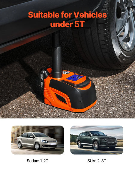 SucceBuy Electric Car Jack &ndash; 5T Adjustable With LED Light