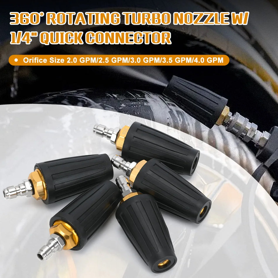 Duza Turbo 360 Rotativă pentru Spălător cu Presiune Conector Rapid