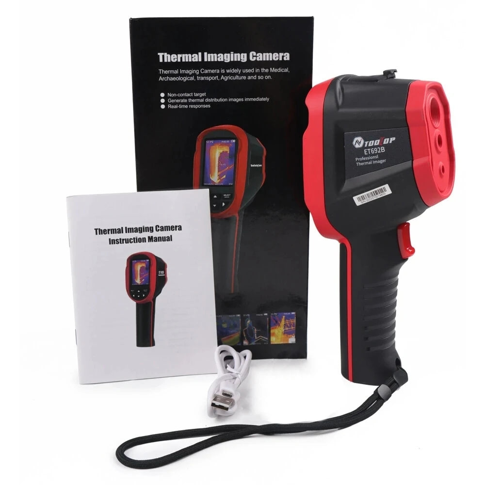 TOOLTOP ET692B Thermal Imaging Camera - 160x120, 25Hz, Infrared Sensor for Automotive, Pipeline, and Heating Leak Inspection ET692B