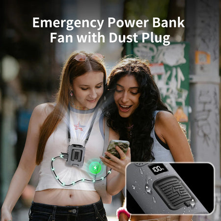 Mini Portable Waist Fan &ndash; 4 Speed Strong Wind with Power Bank
