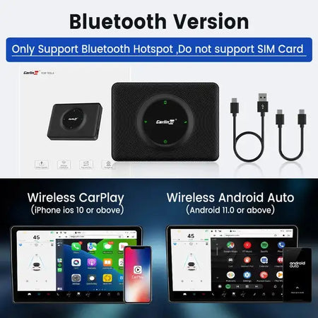 CarlinKit Wireless CarPlay Android Auto Dongle Tesla Wireless For Tesla