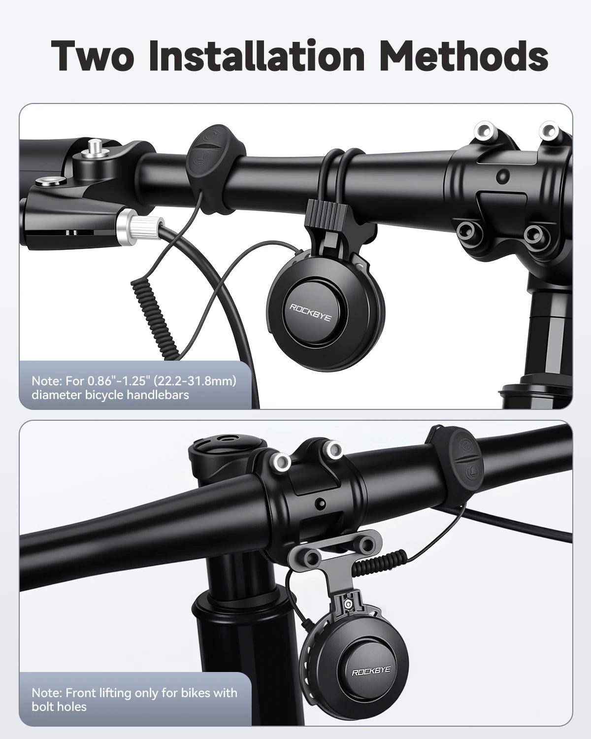 Rockbye Waterproof Adjustable Loud Horn for Bicycles and Scooters