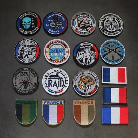 GIGN GIPN BRI Embroidery Patches &ndash; Durable Tactical Patch