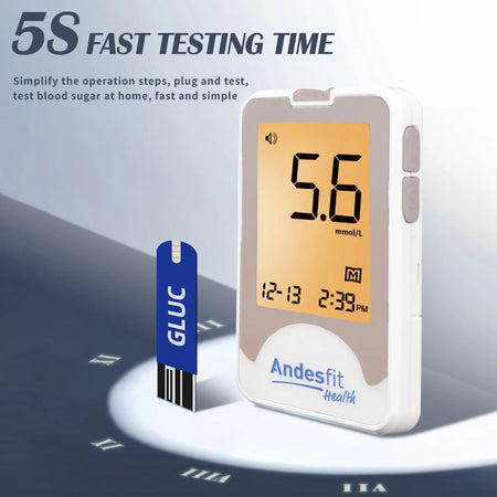 Wireless Bluetooth Blood Glucose Meter &ndash; 6s Quick Readings