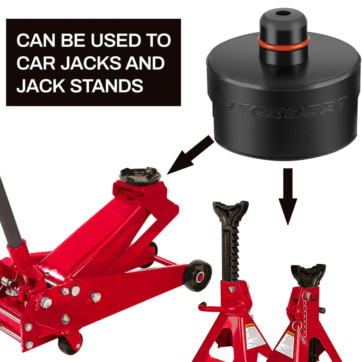 Dual-use Rubber Jack Pad Stand Adapter Pucks Fits Car Axle Jack Stands Floor Jack For Tesla Model 3 Model S Model X Model Y New by InterCyprus Trading Ltd