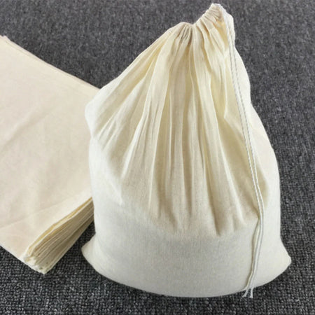 Reusable Cotton Cheese Cloth Bag for Nut Milk and Straining