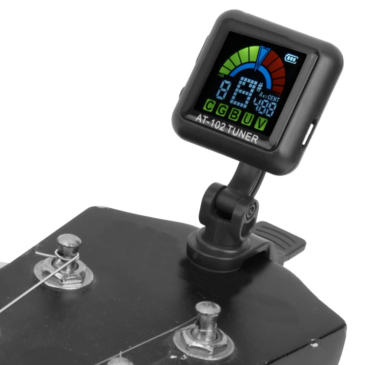 Guitar Tuner AT-102 &ndash; Clip-On Tuner for Multiple Strings
