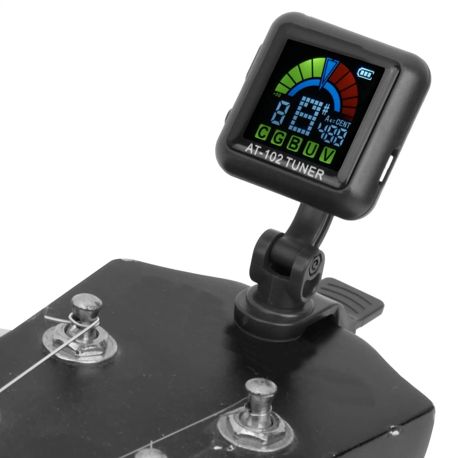 Guitar Tuner AT-102 &ndash; Clip-On Tuner for Multiple Strings