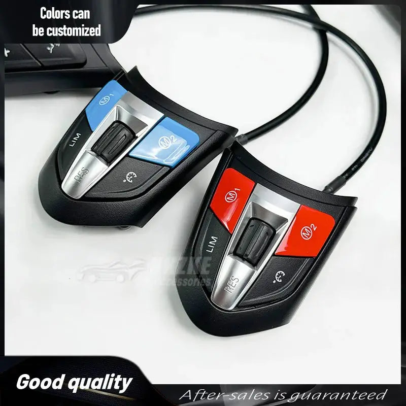 Steering wheel button, suitable for BMW F10 F20 F30 E70 E90 F32, 3 Series, 5 Series universal models, color modification by InterCyprus Trading Ltd
