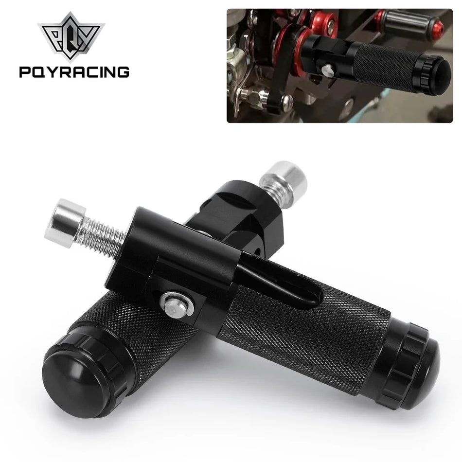 Подножки для мотоцикла PQYChoice SC16BK, CNC алюминий, складные 8мм, левая и правая